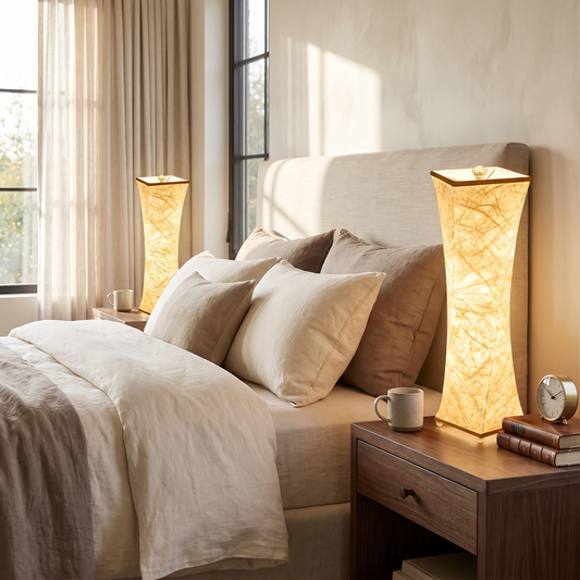 Twin Nightstand Lamp Set lifestyle