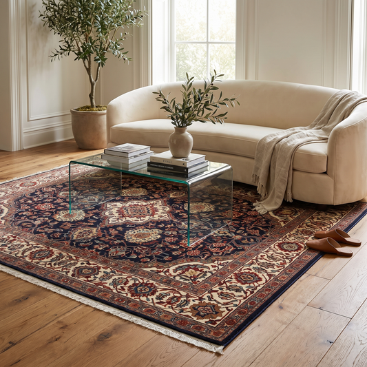 Medallion Hand-Tufted Rug lifestyle