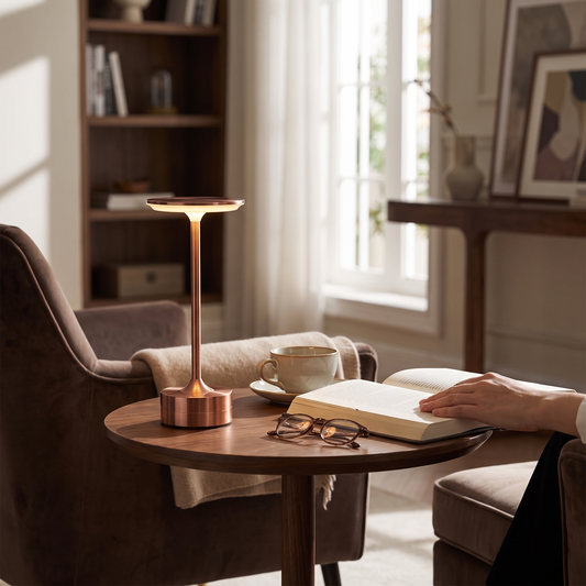 Aluma Brushed Reading Lamp lifestyle