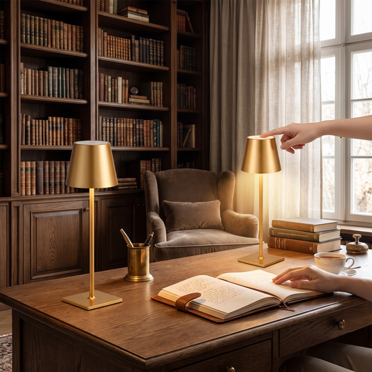 Duo Cordless Study Lamp Set lifestyle