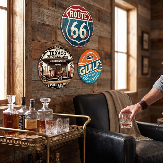 Route 66 Roundel Sign Collection lifestyle