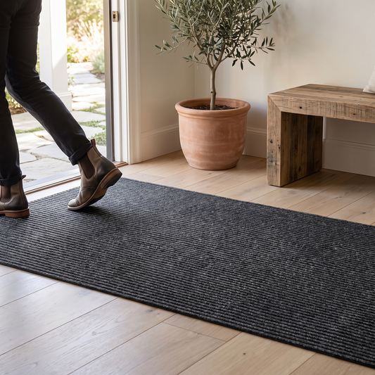 Heavy-Duty Entryway Scraper Mat lifestyle