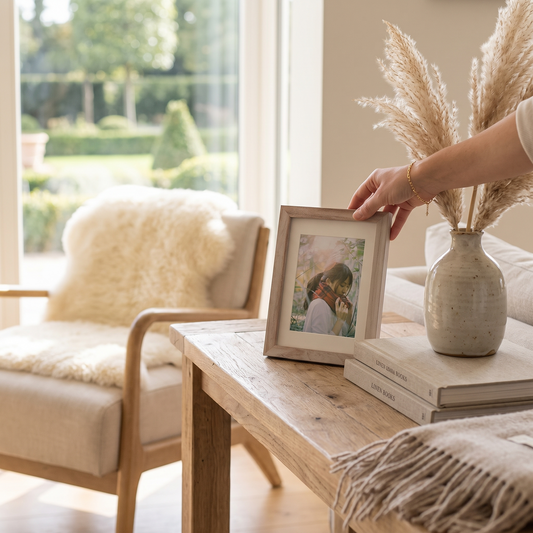 Vintage Wooden Photo Frame lifestyle