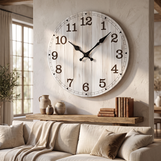 Farmhouse Vintage Numeral Wall Clock lifestyle