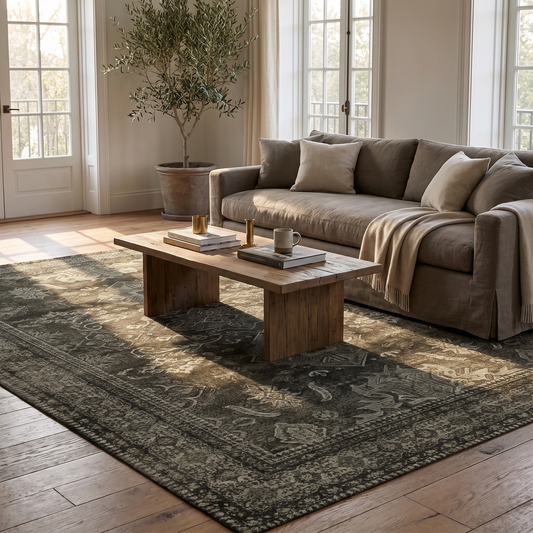 Velvet Persian Medallion Rug lifestyle