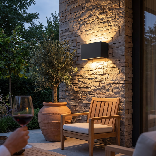 Aluminum IP65 Outdoor Wall Sconce lifestyle