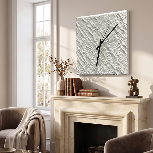 Luxury Square Resin Wall Clock lifestyle