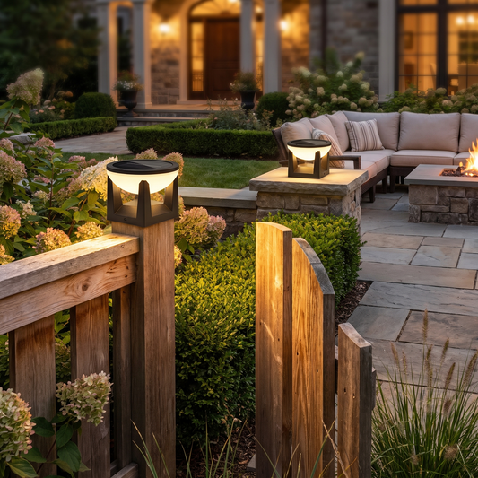 Solar Post Cap Landscape Light lifestyle